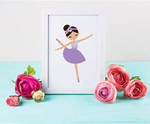 Image result for Ballerina Wall Art for Girls