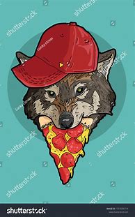 Image result for A Wolf Eating Pizza Phone Case