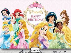 Image result for Happy Birthday Disney Princess Background