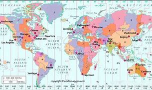 Image result for Easy World Time Zone Map