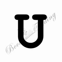 Image result for Glitter Letter U