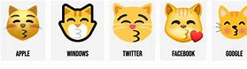 Image result for Cat Kiss Emoji