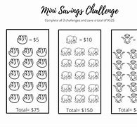 Image result for Money Saving Challenges Printable