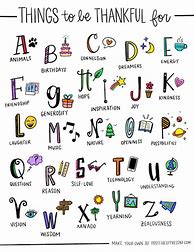 Image result for Things to Be Grateful for a to Z