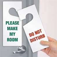 Image result for Do Not Disturb Door Hanger