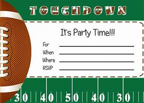 Image result for Free Printable Football Birthday Cards