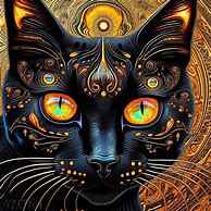 Image result for Trippy Cat Line Art