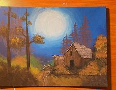 Image result for Mountain Cabin Painting Bob Ross