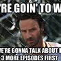 Image result for Walking Dead Carl Rick Meme