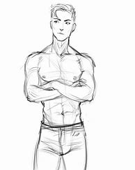 Image result for Male Half Body Sketches