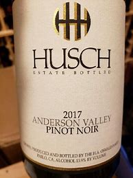 Image result for Husch Pinot Noir Anderson Valley