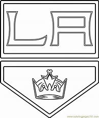 Image result for LA Kings Coloring Page