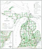 Image result for Interstate Map of Michigan