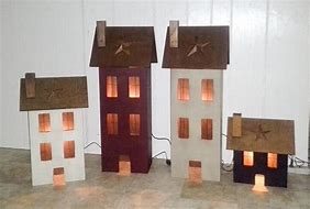 Image result for Lighted Scale Houses