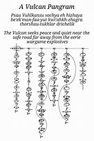 Image result for Ancient Vulcan Language