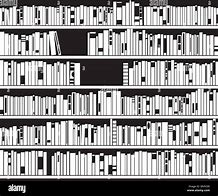 Image result for Bookshelf Vector Black and White