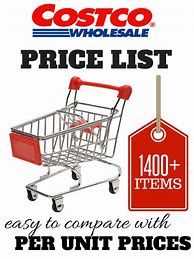Image result for Costco Shopping List Prices