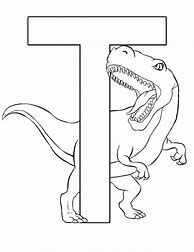 Image result for Dinosaur ABC Coloring Pages