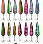 Image result for Fishing Spoon Size Chart
