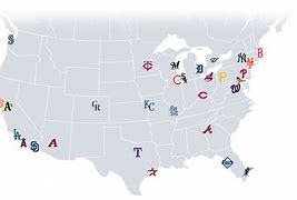 Image result for Baseball Teams Map