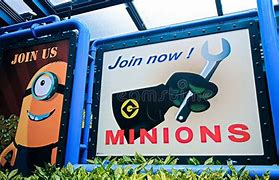 Image result for Despicable Me Minion Mayhem Sign
