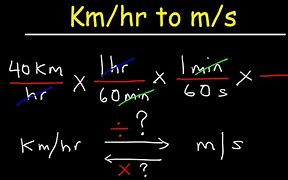 Image result for Km per Hour to Meters per Second