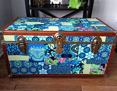 Image result for Decoupage Furniture with Fabric