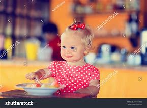 Image result for Little Girl Eating Breakfast