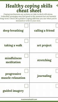 Image result for Mental Health Worksheets Printable 99 Coping Skills