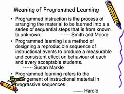 Image result for Steps of Programmed Instruction