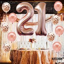 Image result for Rose Gold 21 Birthday