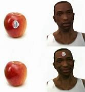 Image result for Man Face On Apple Meme