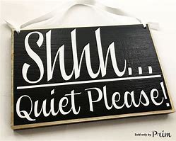 Image result for Quite Corner with Shhh Sign