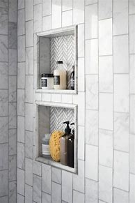 Image result for Shower Shelf Decorative Tile