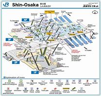 Image result for Shin-Osaka Map