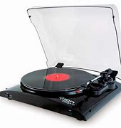 Image result for Ion Profile LP Black Belt Drive Vinyl Conversion USB MP3 Player Turntable