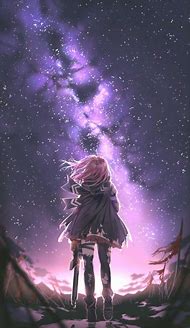 Image result for Anime Girl Galaxy Fan Art