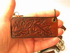 Image result for Real Leather Key Chain