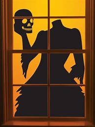 Image result for Scary Halloween Window Decorations