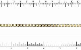Image result for Gold Chain Millimeter Ruler