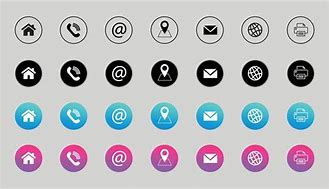Image result for Phone/email Website Address Icon
