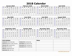 Image result for 2018 Calendar Printable Holidays