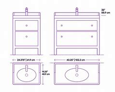 Image result for Vanity Sizes Chart