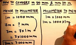 Image result for Convert mm to M