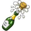 Image result for Silver Champagne Bottles Popping Clip Art