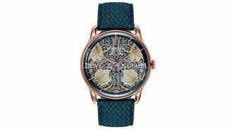 Image result for Rose Gold Smart Watch with Leather Strap
