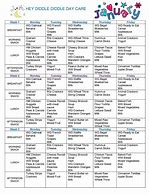 Image result for Child Care Food Menu Template