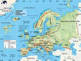 Image result for Europe Map. Not Labeled