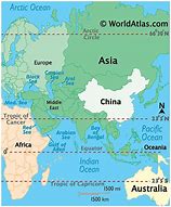 Image result for China On World Map