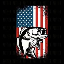 Image result for American Flag Bass Fish
